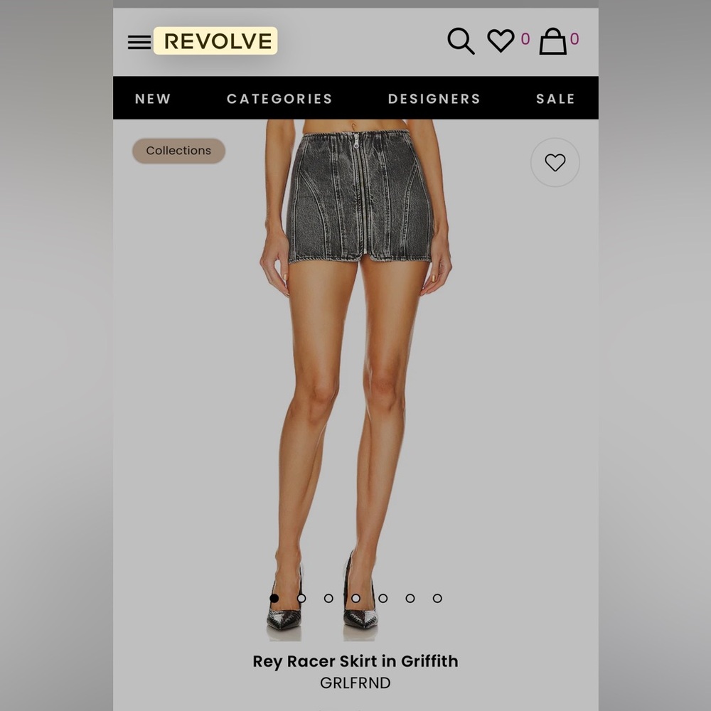 Grlfrnd Rey Racer Skirt - Never Worn